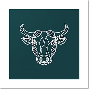 Zodiac sign set - Taurus - Bull Posters and Art